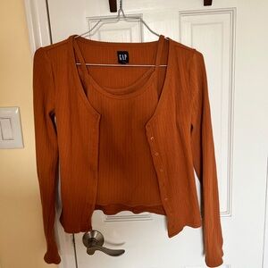 GAP Cardigan and Cami Set